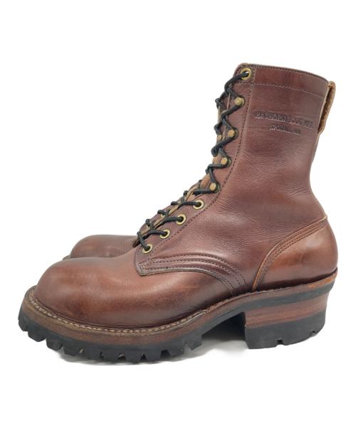 HATHORN（ハソーン）HATHORN (ハソーン) ロガーブーツ ブラウン サイズ:US6.5の古着・服飾アイテム