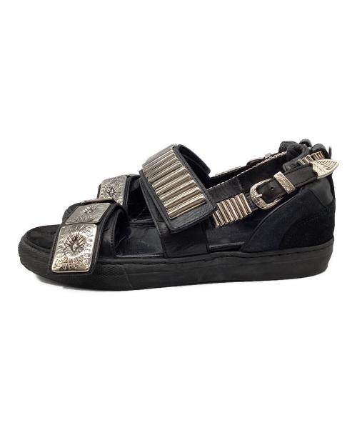 TOGA PULLA（トーガ プルラ）TOGA PULLA (トーガ プルラ) METAL SNEAKER SANDALS/メタルスニーカーサンダル ブラック サイズ:38の古着・服飾アイテム