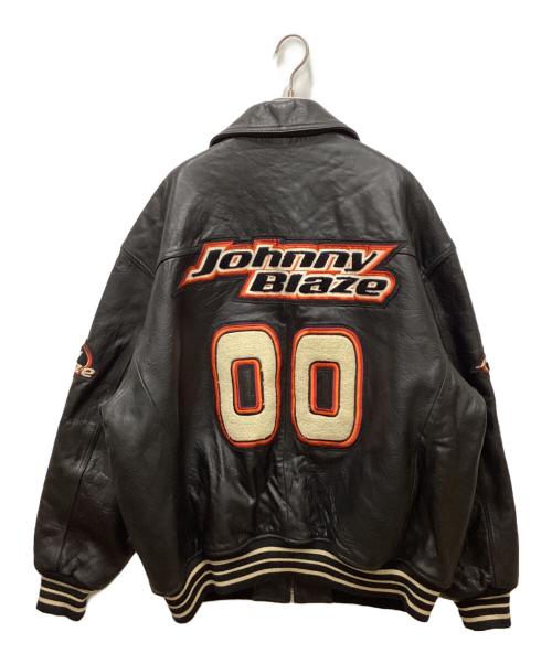 JOHNNY BLAZE（ジョニーブレイズ）JOHNNY BLAZE (ジョニーブレイズ) レザージャケット ブラック サイズ:XXLの古着・服飾アイテム