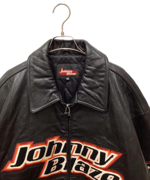 JOHNNY BLAZE（ジョニーブレイズ）JOHNNY BLAZE (ジョニーブレイズ) レザージャケット ブラック サイズ:XXLの古着・服飾アイテム