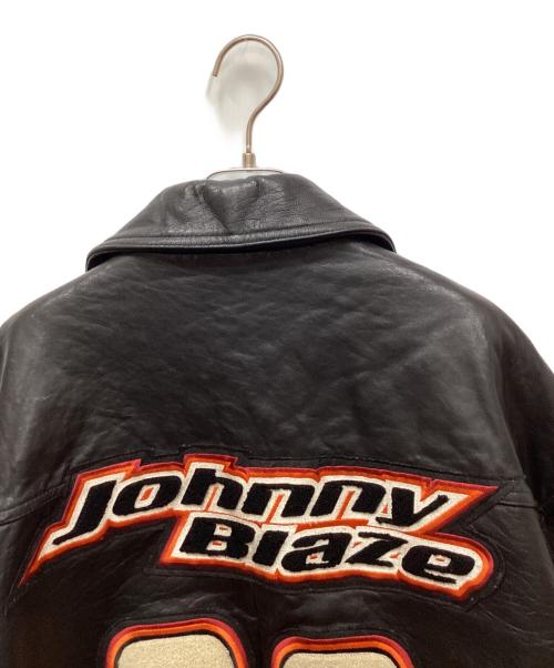 JOHNNY BLAZE（ジョニーブレイズ）JOHNNY BLAZE (ジョニーブレイズ) レザージャケット ブラック サイズ:XXLの古着・服飾アイテム