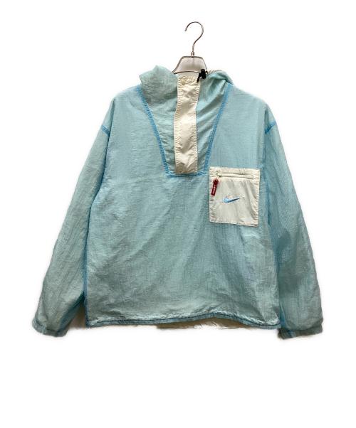 SUPREME（シュプリーム）SUPREME (シュプリーム) NIKE (ナイキ) リバーシブルジュエルアノラックブルゾン スカイブルー×ホワイト サイズ:Lの古着・服飾アイテム