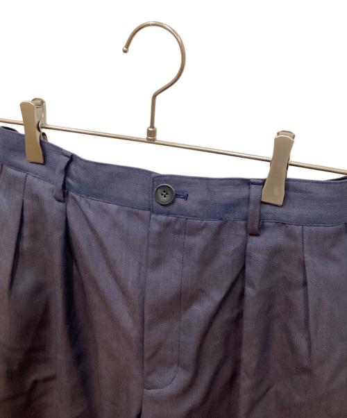 MAISON SPECIAL（メゾンスペシャル）MAISON SPECIAL (メゾンスペシャル) 4 Colors Chambray Washable Wool Prime-Wide Shorts ブルー サイズ:size0の古着・服飾アイテム