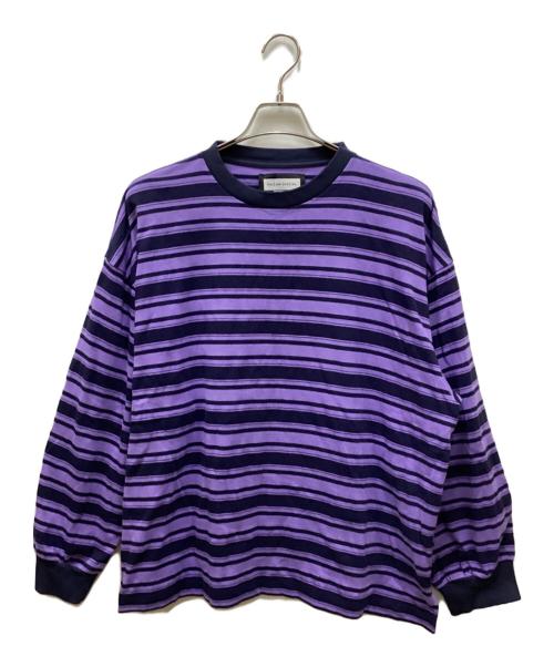 MAISON SPECIAL（メゾンスペシャル）MAISON SPECIAL (メゾンスペシャル) ボーダーカットソー ネイビー×パープル サイズ:size2の古着・服飾アイテム