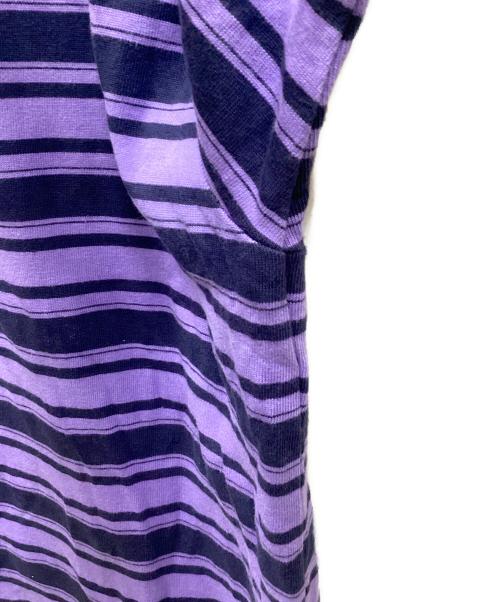 MAISON SPECIAL（メゾンスペシャル）MAISON SPECIAL (メゾンスペシャル) ボーダーカットソー ネイビー×パープル サイズ:size2の古着・服飾アイテム