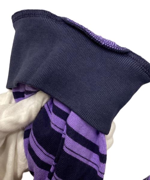 MAISON SPECIAL（メゾンスペシャル）MAISON SPECIAL (メゾンスペシャル) ボーダーカットソー ネイビー×パープル サイズ:size2の古着・服飾アイテム
