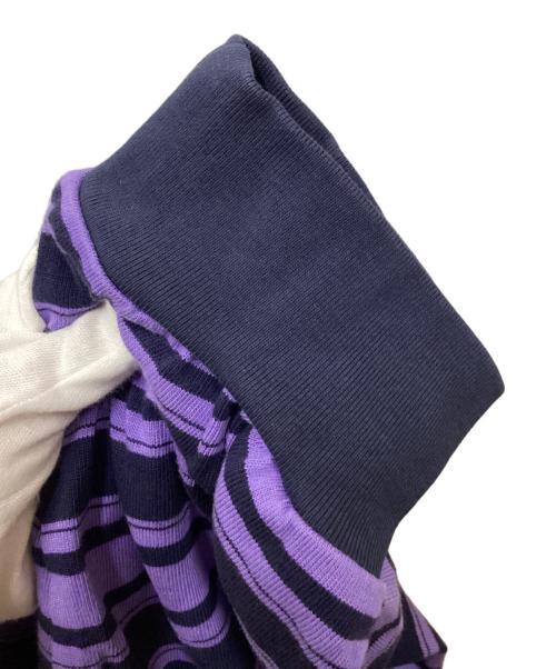 MAISON SPECIAL（メゾンスペシャル）MAISON SPECIAL (メゾンスペシャル) ボーダーカットソー ネイビー×パープル サイズ:size2の古着・服飾アイテム