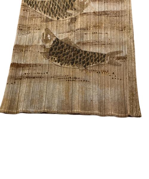 PLEATS PLEASE（プリーツプリーズ）PLEATS PLEASE (プリーツプリーズ) 和柄プリーツスカート ベージュ サイズ:size3の古着・服飾アイテム