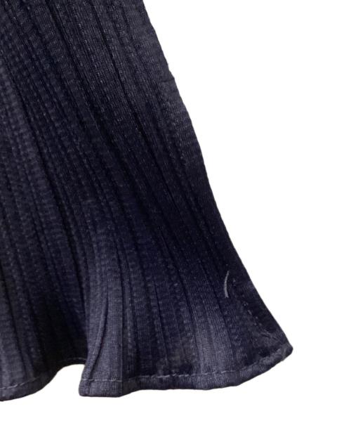 PLEATS PLEASE（プリーツプリーズ）PLEATS PLEASE (プリーツプリーズ) ノースリーブプリーツカットソー ネイビー サイズ:size4の古着・服飾アイテム