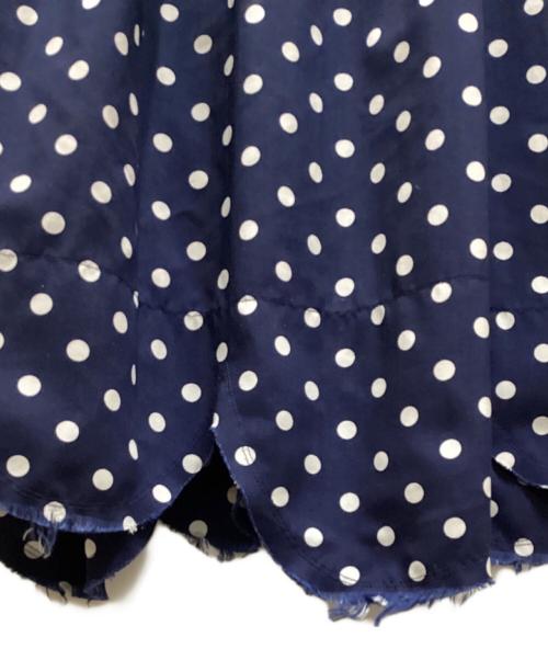 ROBE DE CHAMBRE COMME DES GARCONS（ローブドシャンブル コムデギャルソン）ROBE DE CHAMBRE COMME DES GARCONS (ローブドシャンブル コムデギャルソン) ドット柄スカート ネイビー サイズ:不明の古着・服飾アイテム
