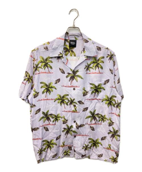 HEHN RECORDS（ヘレンレコード）HEHN RECORDS (ヘレンレコード) Feelin' Aloha/フィーリンアロハシャツ パープル サイズ:XLの古着・服飾アイテム