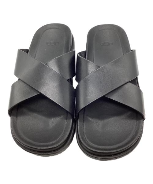 UGG（アグ）UGG (アグ) WAINSCOTT SLIDE/ワインスコットスライド ブラック サイズ:27の古着・服飾アイテム