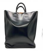 PIENIピエ二）の古着「レザートートバッグ」｜ブラック