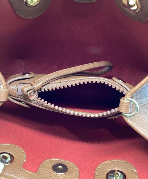 EMPORIO ARMANI（エンポリオアルマーニ）EMPORIO ARMANI (エンポリオアルマーニ) ショルダーバッグ MyEA スモール ブラウンの古着・服飾アイテム