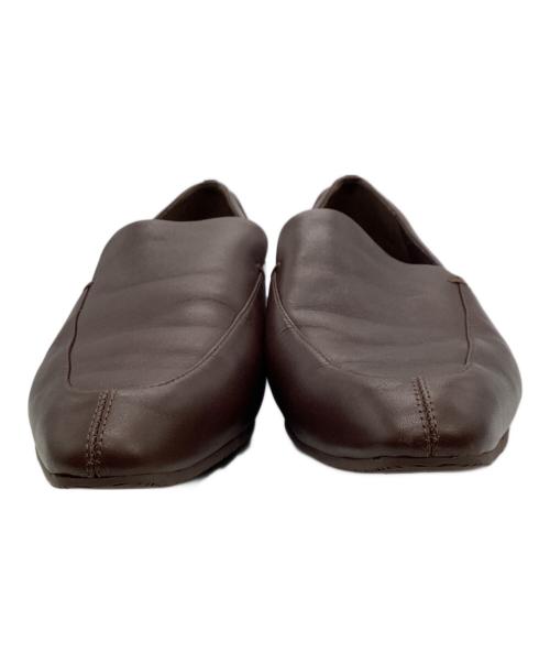 SHISEIDO（シセイドウ）SHISEIDO (シセイドウ) チゼルトゥソフトレザーローファー ブラウン サイズ:24cmの古着・服飾アイテム