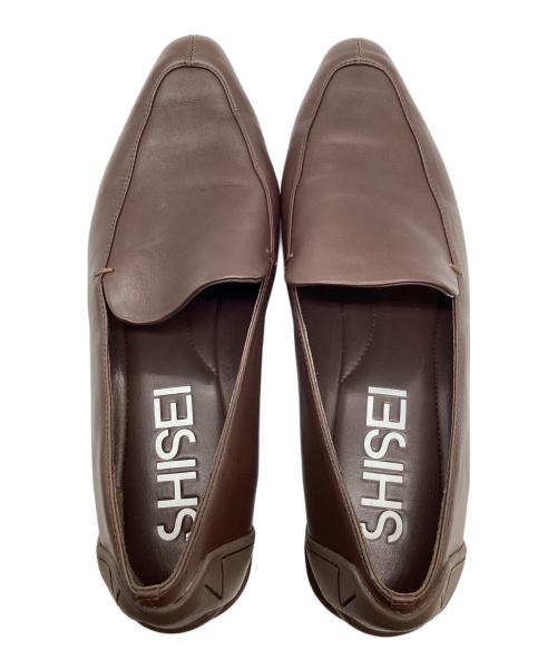 SHISEIDO（シセイドウ）SHISEIDO (シセイドウ) チゼルトゥソフトレザーローファー ブラウン サイズ:24cmの古着・服飾アイテム
