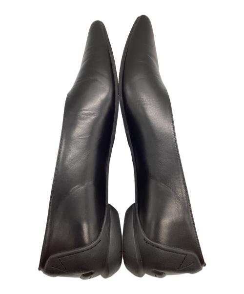 SHISEI（シセイ）SHISEI (シセイ) POINTED U PUMPS/ポインテッドユーパンプス ブラック サイズ:38の古着・服飾アイテム