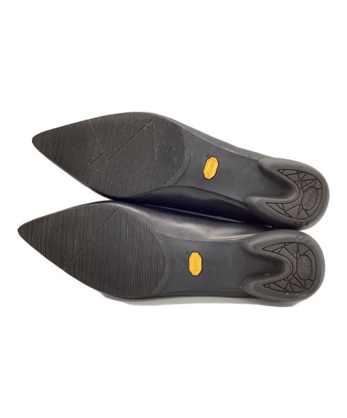 SHISEI（シセイ）SHISEI (シセイ) POINTED U PUMPS/ポインテッドユーパンプス ブラック サイズ:38の古着・服飾アイテム