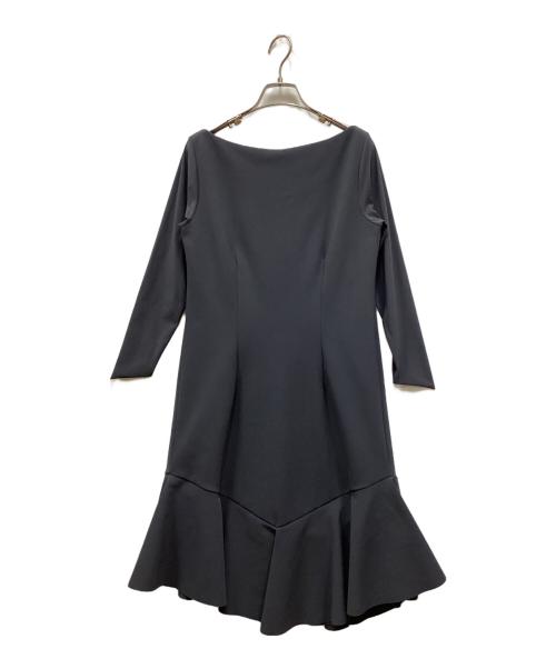 CHIARA BONI（キアラボーニ）CHIARA BONI (キアラボーニ) ボンディングワンピース グレー サイズ:42の古着・服飾アイテム