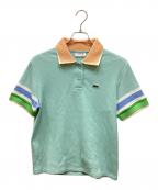 LACOSTEラコステ）の古着「ワッフルニットポロシャツ」｜スカイブルー