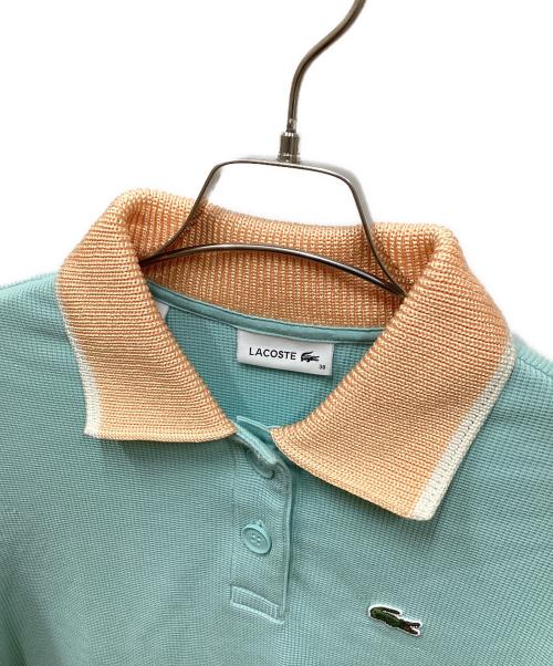 LACOSTE（ラコステ）LACOSTE (ラコステ) ワッフルニットポロシャツ スカイブルー サイズ:size38の古着・服飾アイテム