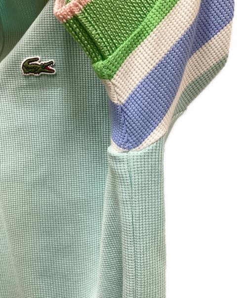 LACOSTE（ラコステ）LACOSTE (ラコステ) ワッフルニットポロシャツ スカイブルー サイズ:size38の古着・服飾アイテム