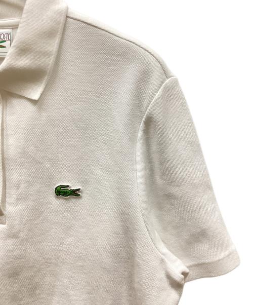 LACOSTE（ラコステ）LACOSTE (ラコステ) オーガニックコットンピケポロシャツ ホワイト サイズ:38の古着・服飾アイテム
