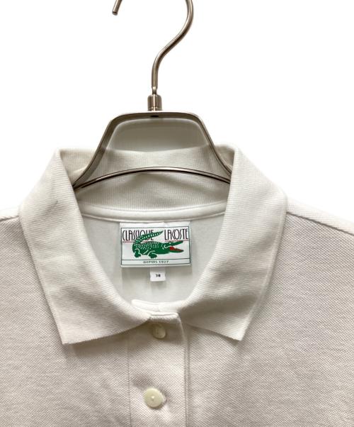 LACOSTE（ラコステ）LACOSTE (ラコステ) オーガニックコットンピケポロシャツ ホワイト サイズ:38の古着・服飾アイテム