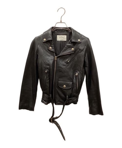 beautiful people（ビューティフルピープル）beautiful people (ビューティフルピープル) ダブルレザーライダースジャケット ブラック サイズ:140の古着・服飾アイテム
