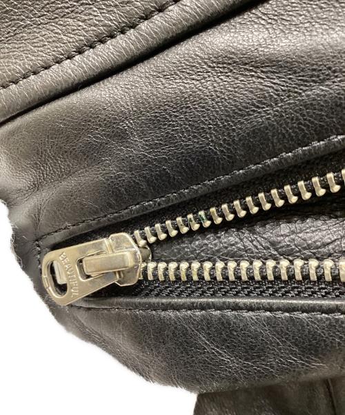 beautiful people（ビューティフルピープル）beautiful people (ビューティフルピープル) ダブルレザーライダースジャケット ブラック サイズ:140の古着・服飾アイテム