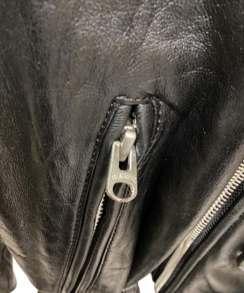 beautiful people（ビューティフルピープル）beautiful people (ビューティフルピープル) ダブルレザーライダースジャケット ブラック サイズ:140の古着・服飾アイテム