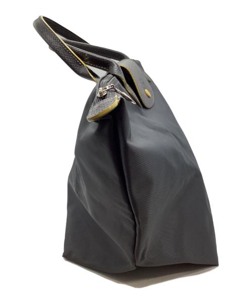 LONGCHAMP（ロンシャン）LONGCHAMP (ロンシャン) LE PLIAGEワンポイント刺繍トートバッグ グレーの古着・服飾アイテム