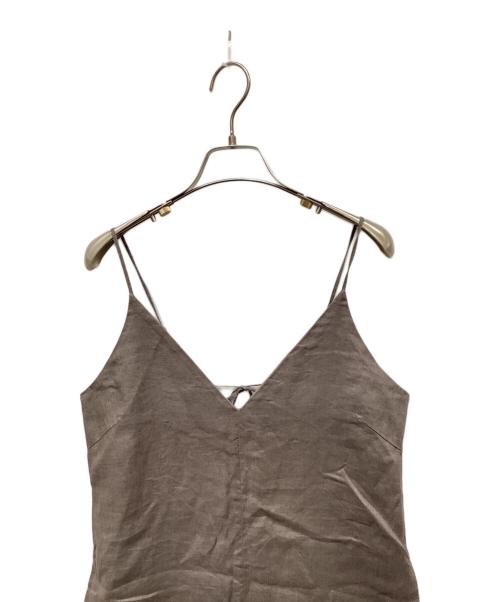 SLOBE IENA（スローブ イエナ）SLOBE IENA (スローブ イエナ) リネンIラインキャミワンピース グレー サイズ:36の古着・服飾アイテム