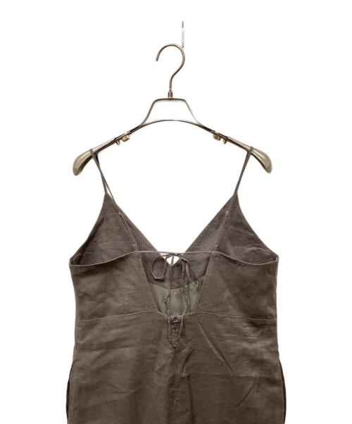 SLOBE IENA（スローブ イエナ）SLOBE IENA (スローブ イエナ) リネンIラインキャミワンピース グレー サイズ:36の古着・服飾アイテム