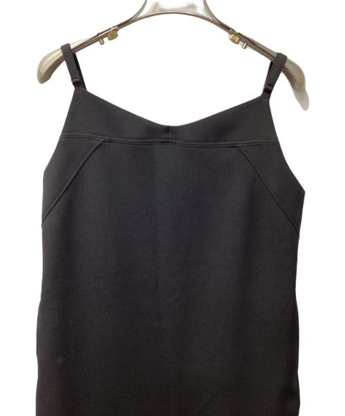 Spick and Span（スピック＆スパン）Spick and Span (スピック＆スパン) ウォッシャブルツイルキャミワンピース ブラック サイズ:36の古着・服飾アイテム