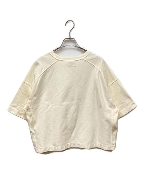 Champion REVERSE WEAVE（チャンピオン リバース ウィーブ）Champion REVERSE WEAVE (チャンピオン リバース ウィーブ) BEAUTY&YOUTH (ビューティーアンドユース) リバースウィーブ ショートスリーブTシャツ アイボリー サイズ:Mの古着・服飾アイテム