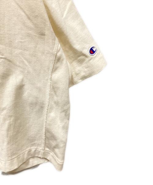 Champion REVERSE WEAVE（チャンピオン リバース ウィーブ）Champion REVERSE WEAVE (チャンピオン リバース ウィーブ) BEAUTY&YOUTH (ビューティーアンドユース) リバースウィーブ ショートスリーブTシャツ アイボリー サイズ:Mの古着・服飾アイテム