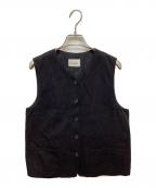 STEVEN ALANスティーブンアラン）の古着「ライトオンスデニムベスト」｜ブラック