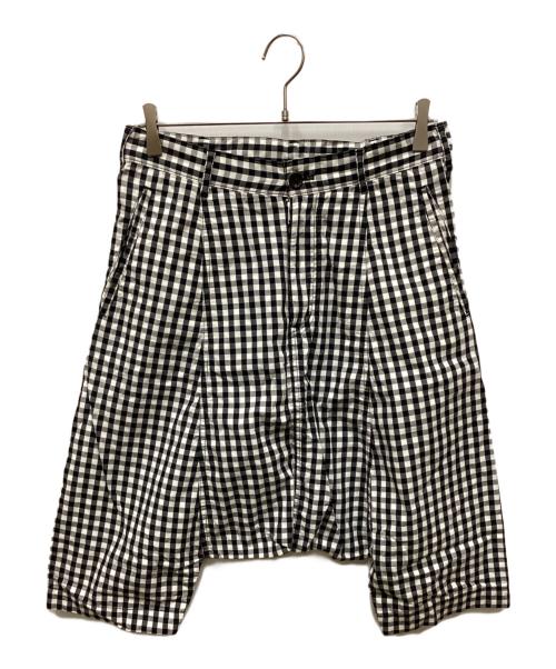 BLACK COMME des GARCONS（ブラックコムデギャルソン）BLACK COMME des GARCONS (ブラックコムデギャルソン) ギンガムチェックサルエルパンツ ブラック×ホワイト サイズ:XSの古着・服飾アイテム