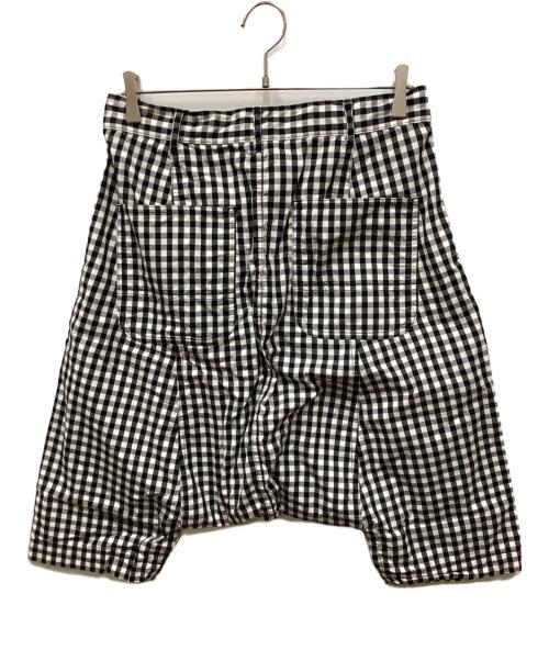 BLACK COMME des GARCONS（ブラックコムデギャルソン）BLACK COMME des GARCONS (ブラックコムデギャルソン) ギンガムチェックサルエルパンツ ブラック×ホワイト サイズ:XSの古着・服飾アイテム