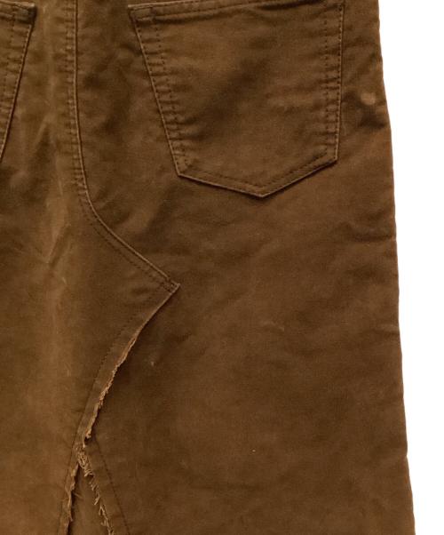 JUNYA WATANABE MAN PINK（ジュンヤワタナベマン ピンク）JUNYA WATANABE MAN PINK (ジュンヤワタナベマン ピンク) AD2003ニット×ベロアドッキングワンピース ブラウン サイズ:Sの古着・服飾アイテム