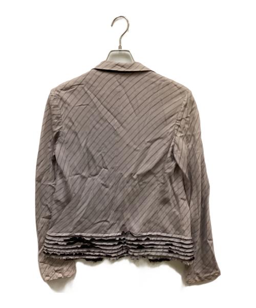 tricot COMME des GARCONS（トリココムデギャルソン）tricot COMME des GARCONS (トリココムデギャルソン) レーヨンカットオフジャケット パープル サイズ:Mの古着・服飾アイテム