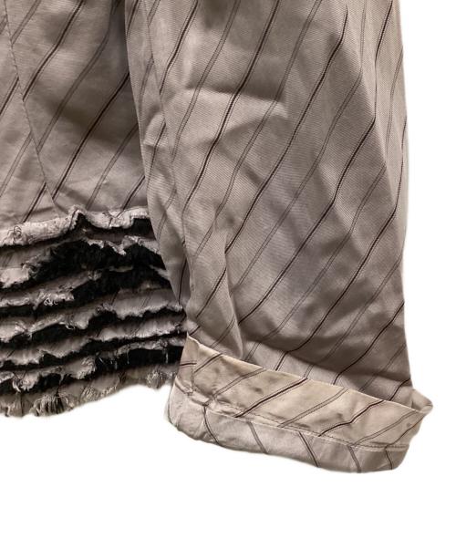 tricot COMME des GARCONS（トリココムデギャルソン）tricot COMME des GARCONS (トリココムデギャルソン) レーヨンカットオフジャケット パープル サイズ:Mの古着・服飾アイテム