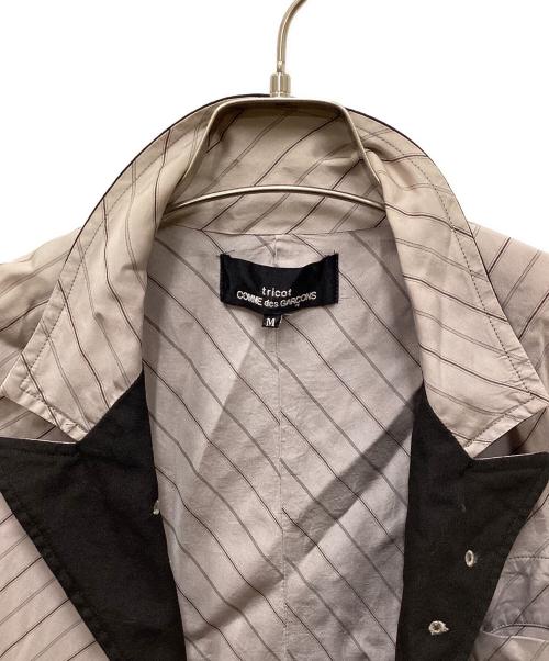 tricot COMME des GARCONS（トリココムデギャルソン）tricot COMME des GARCONS (トリココムデギャルソン) レーヨンカットオフジャケット パープル サイズ:Mの古着・服飾アイテム