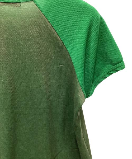 tricot COMME des GARCONS（トリココムデギャルソン）tricot COMME des GARCONS (トリココムデギャルソン) AD1996玉虫スリット糸Tシャツ グリーン サイズ:記載なしの古着・服飾アイテム