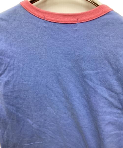 PLAY COMME des GARCONS（プレイコムデギャルソン）PLAY COMME des GARCONS (プレイコムデギャルソン) ハートワッペン切替Tシャツ ピンク サイズ:Sの古着・服飾アイテム
