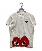 PLAY COMME des GARCONSプレイコムデギャルソン）の古着「ロゴTシャツ」｜ホワイト
