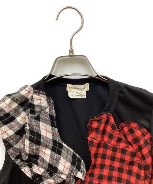 COMME des GARCONS（コムデギャルソン）COMME des GARCONS (コムデギャルソン) AD2009ノースリーブフリルカットソー ブラック サイズ:XSの古着・服飾アイテム