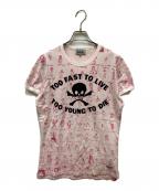 Vivienne Westwood manヴィヴィアン ウェストウッド マン）の古着「too first to live too young to die/トゥーファーストトゥライブトゥーヤングトゥダイ」｜ピンク