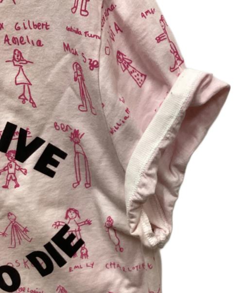 Vivienne Westwood man（ヴィヴィアン ウェストウッド マン）Vivienne Westwood man (ヴィヴィアン ウェストウッド マン) too first to live too young to die/トゥーファーストトゥライブトゥーヤングトゥダイ ピンク サイズ:Sの古着・服飾アイテム